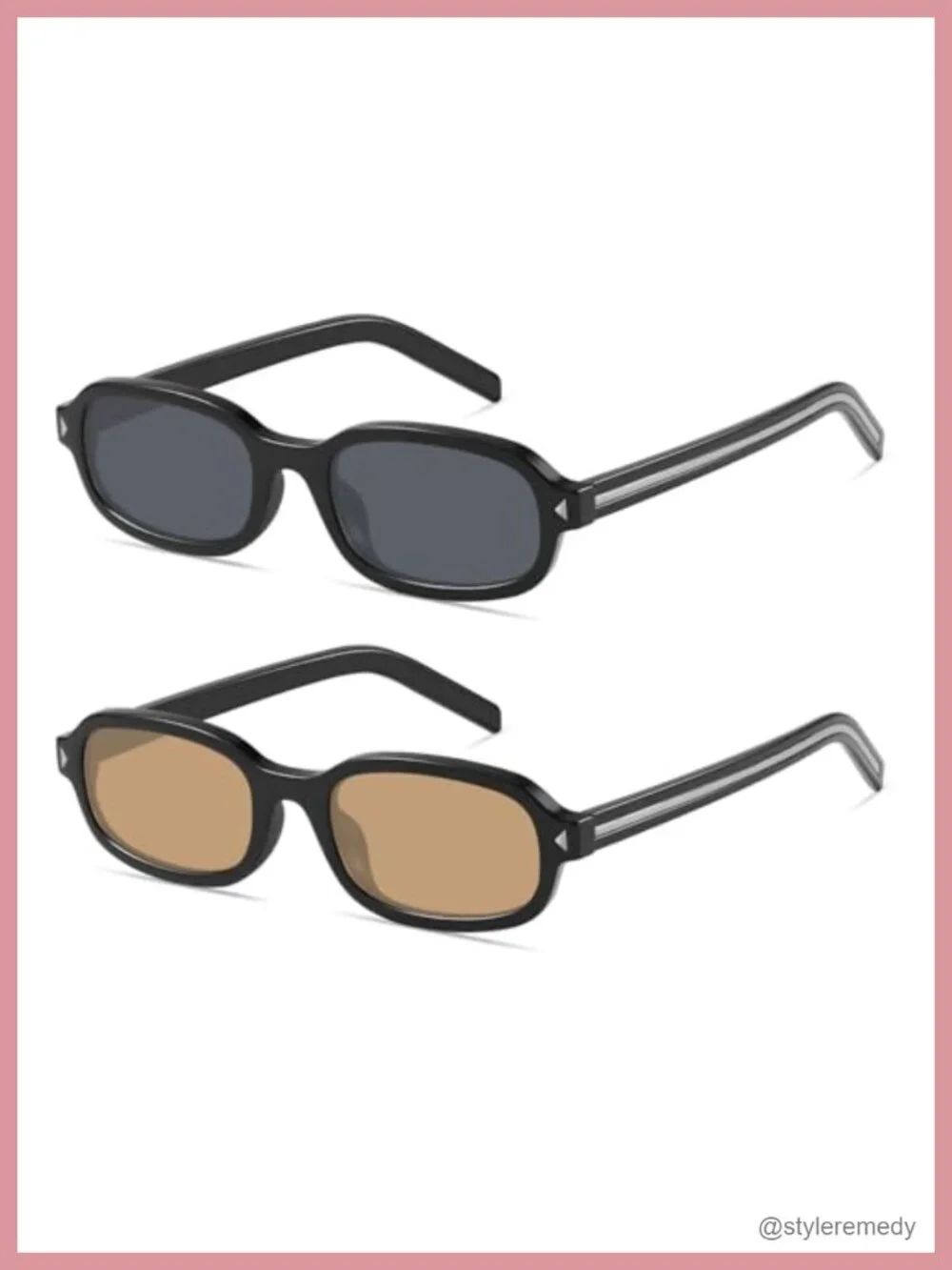 Retro Rectangle Sunglasses for Women Men, UV400 Protection Narrow Sunnies